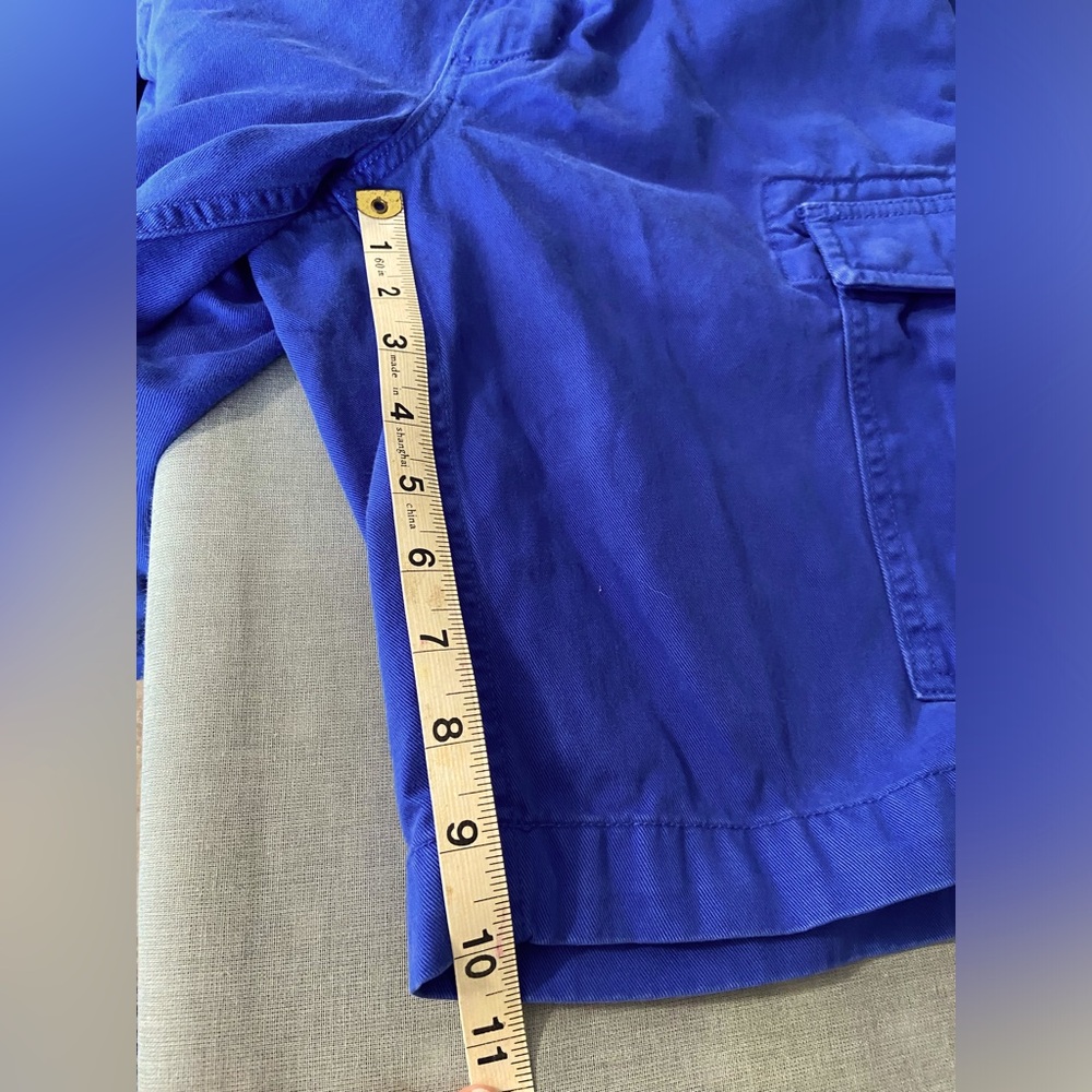 Land’s End Men’s Blue cargo shirts waist size 32 - Picture 6 of 8
